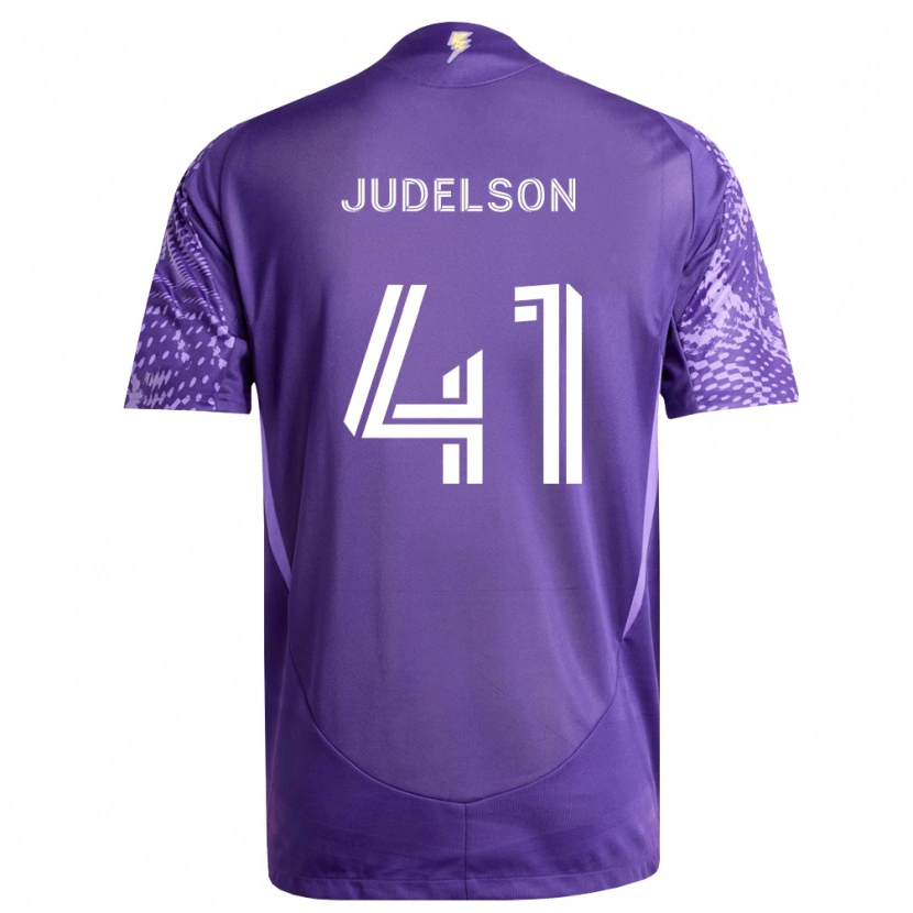 Danxen Børn Dylan Judelson #41 Lilla Hvid Hjemmebane Spillertrøjer 2026/27 Trøje T-Shirt