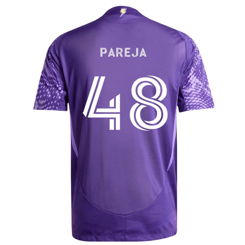 Danxen Børn Diego Pareja #48 Lilla Hvid Hjemmebane Spillertrøjer 2026/27 Trøje T-Shirt