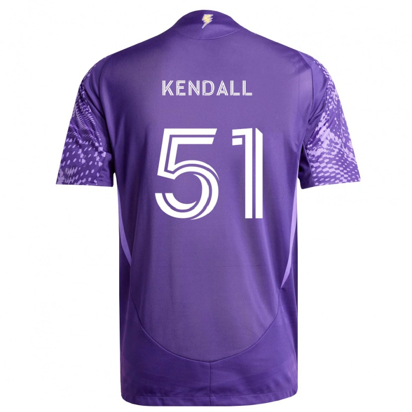Danxen Børn Brady Kendall #51 Lilla Hvid Hjemmebane Spillertrøjer 2026/27 Trøje T-Shirt