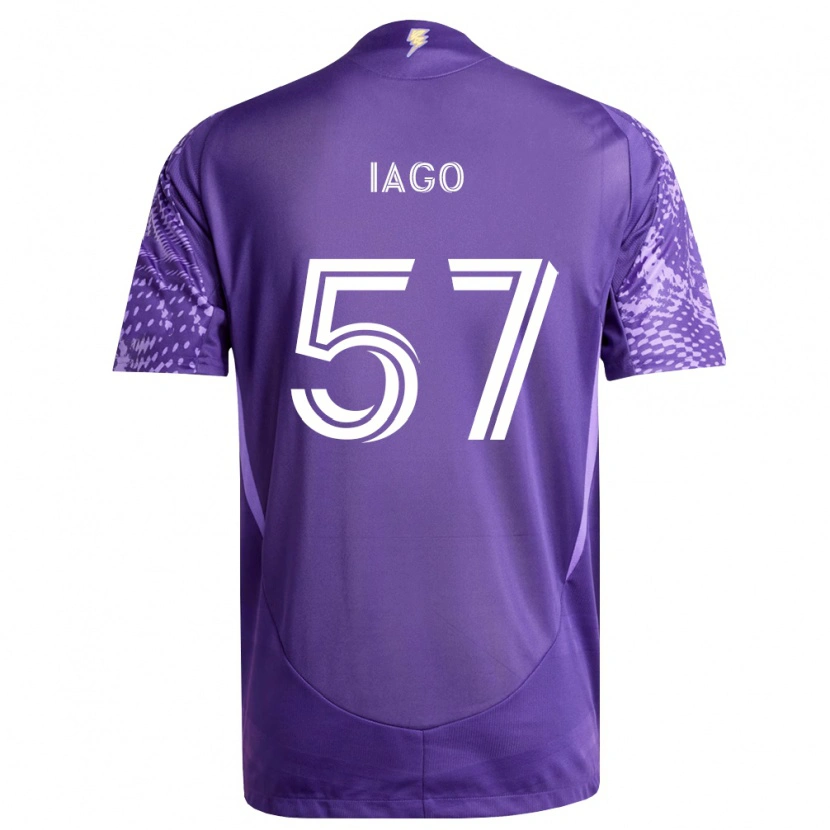 Danxen Børn Iago Teodoro #57 Lilla Hvid Hjemmebane Spillertrøjer 2026/27 Trøje T-Shirt