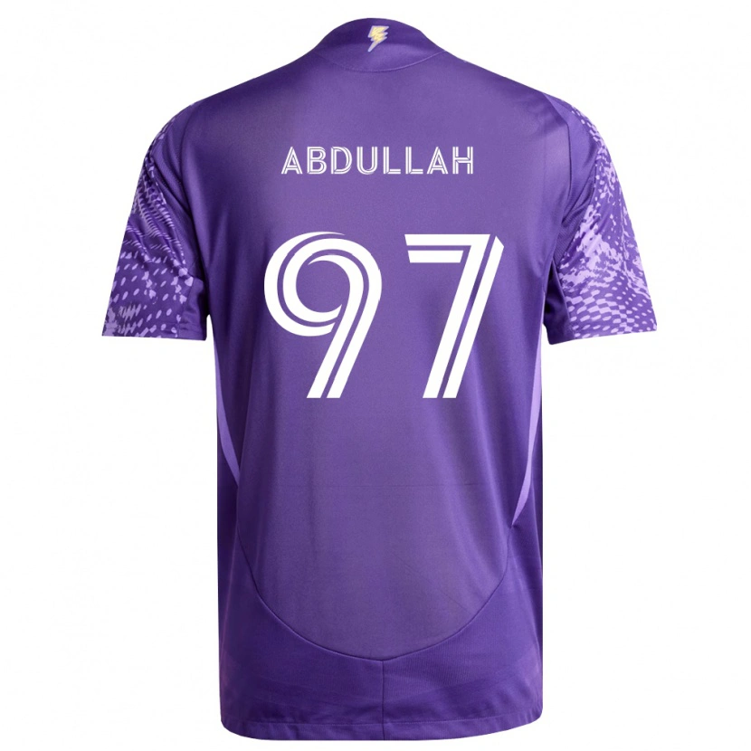 Danxen Børn Majed Abdullah #97 Lilla Hvid Hjemmebane Spillertrøjer 2026/27 Trøje T-Shirt