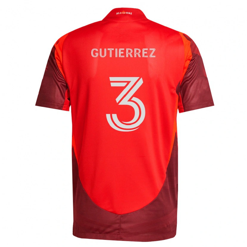 Danxen Børn Cristián Gutiérrez #3 Vinrød Rød Hjemmebane Spillertrøjer 2026/27 Trøje T-Shirt