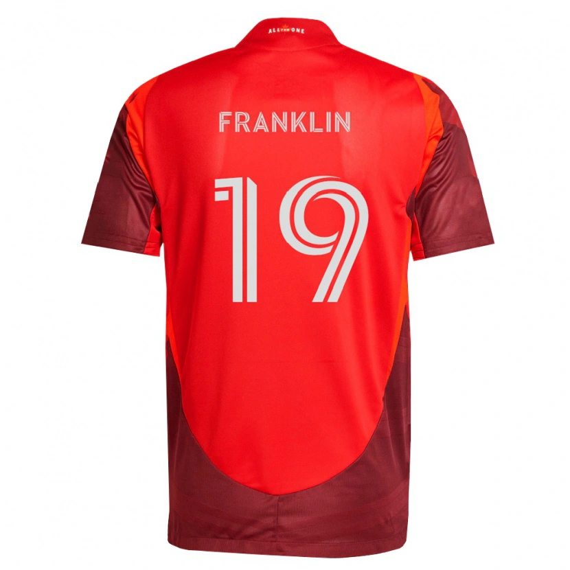Danxen Børn Kobe Franklin #19 Vinrød Rød Hjemmebane Spillertrøjer 2026/27 Trøje T-Shirt