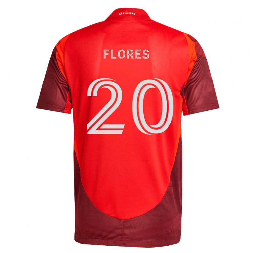 Danxen Børn Deybi Flores #20 Vinrød Rød Hjemmebane Spillertrøjer 2026/27 Trøje T-Shirt