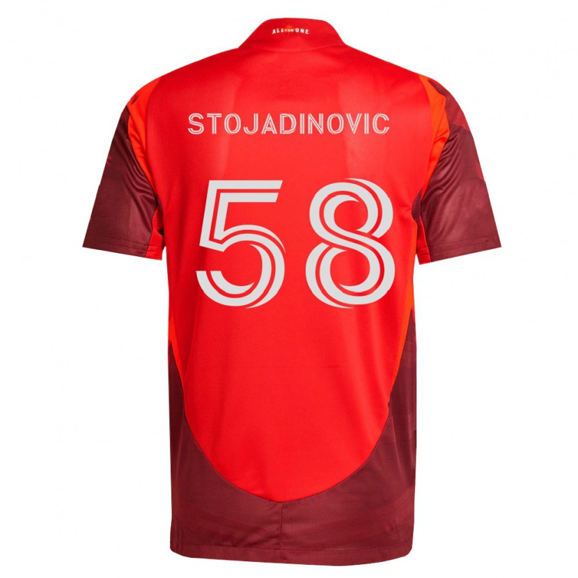 Danxen Børn Marko Stojadinovic #58 Vinrød Rød Hjemmebane Spillertrøjer 2026/27 Trøje T-Shirt