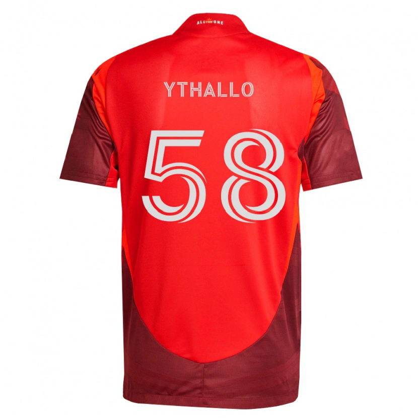 Danxen Børn Ythallo #58 Vinrød Rød Hjemmebane Spillertrøjer 2026/27 Trøje T-Shirt