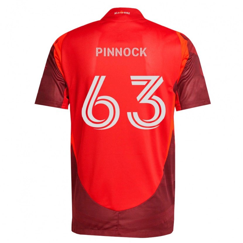 Danxen Børn Shyon Pinnock #63 Vinrød Rød Hjemmebane Spillertrøjer 2026/27 Trøje T-Shirt