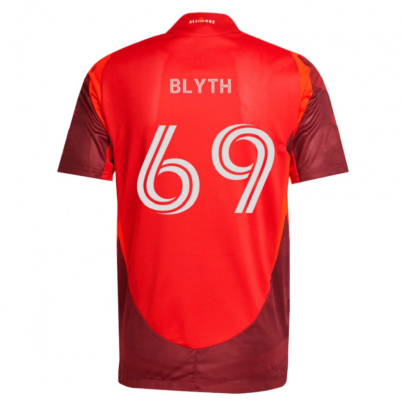 Danxen Børn Tristan Blyth #69 Vinrød Rød Hjemmebane Spillertrøjer 2026/27 Trøje T-Shirt