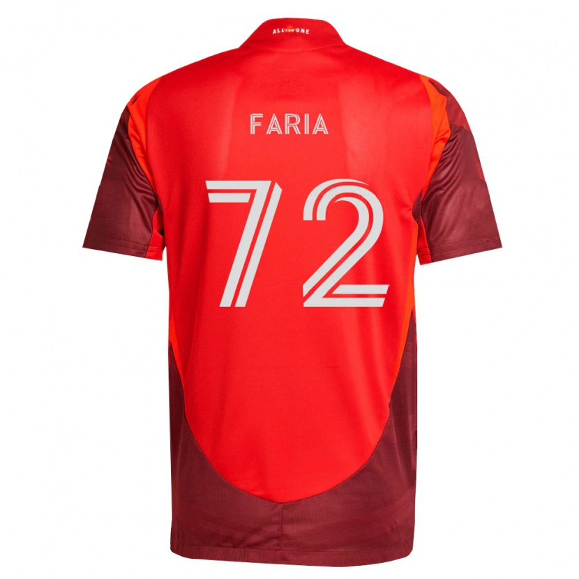 Danxen Børn Jordan Faria #72 Vinrød Rød Hjemmebane Spillertrøjer 2026/27 Trøje T-Shirt