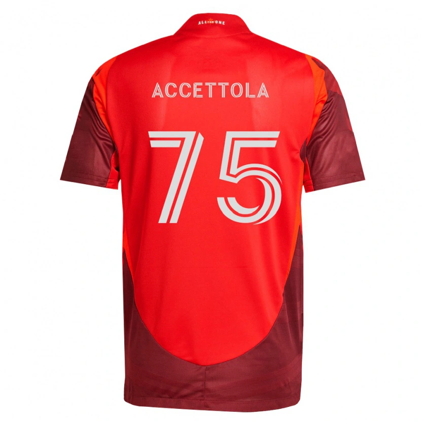 Danxen Børn Luca Accettola #75 Vinrød Rød Hjemmebane Spillertrøjer 2026/27 Trøje T-Shirt