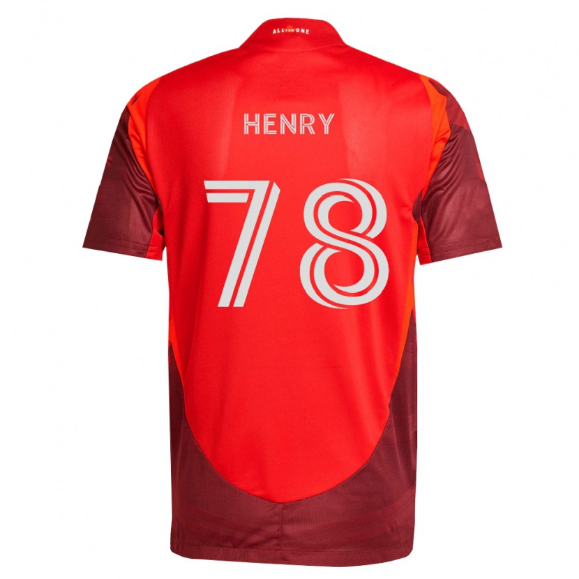 Danxen Børn Malik Henry #78 Vinrød Rød Hjemmebane Spillertrøjer 2026/27 Trøje T-Shirt
