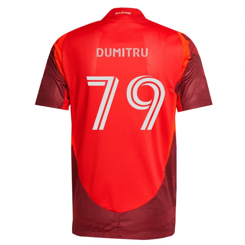 Danxen Børn Andrei Dumitru #79 Vinrød Rød Hjemmebane Spillertrøjer 2026/27 Trøje T-Shirt