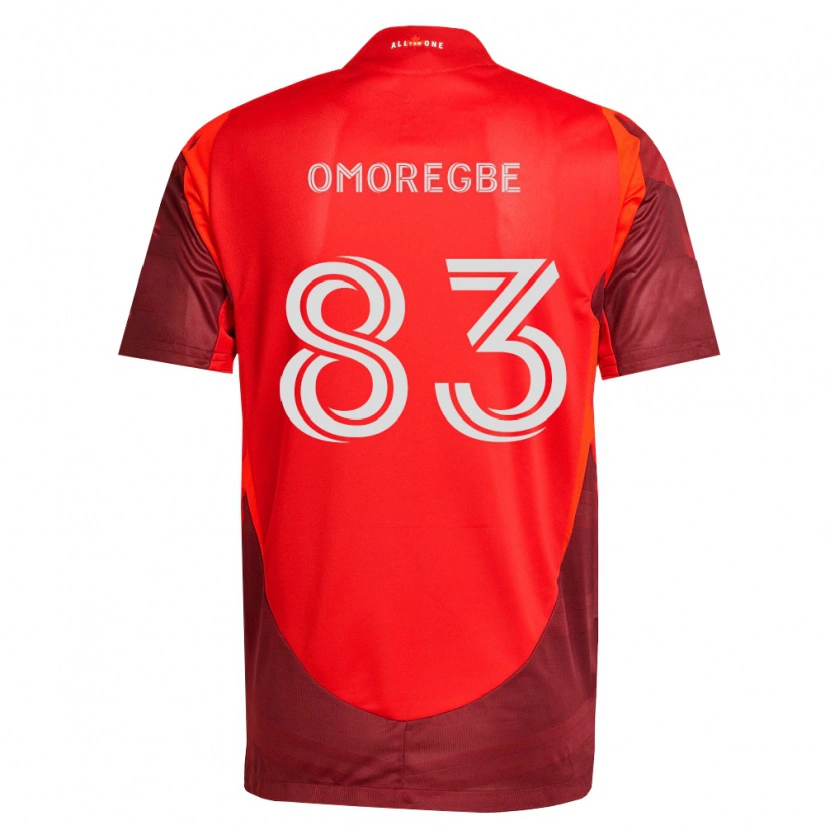 Danxen Børn Edwin Omoregbe #83 Vinrød Rød Hjemmebane Spillertrøjer 2026/27 Trøje T-Shirt