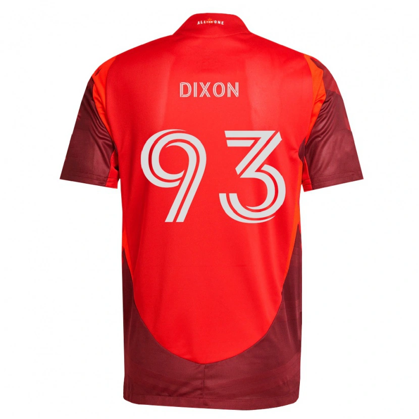 Danxen Børn Damar Dixon #93 Vinrød Rød Hjemmebane Spillertrøjer 2026/27 Trøje T-Shirt