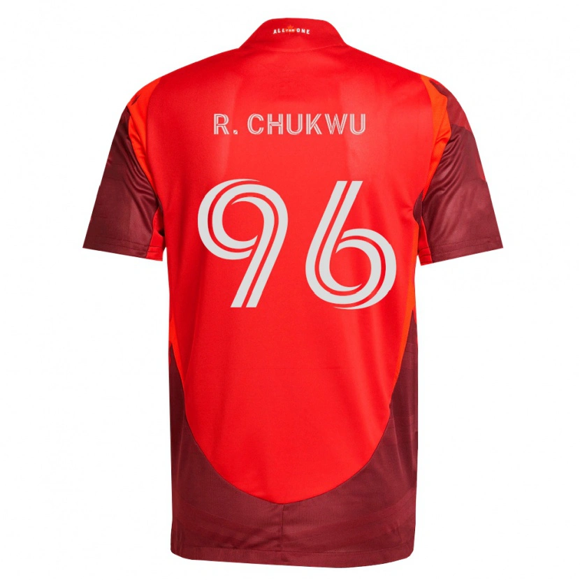 Danxen Børn Richard Chukwu #96 Vinrød Rød Hjemmebane Spillertrøjer 2026/27 Trøje T-Shirt