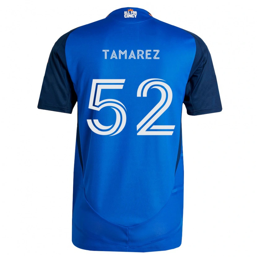 Danxen Børn Lucas Tamarez #52 Kongelig Blå Orange Hjemmebane Spillertrøjer 2026/27 Trøje T-Shirt