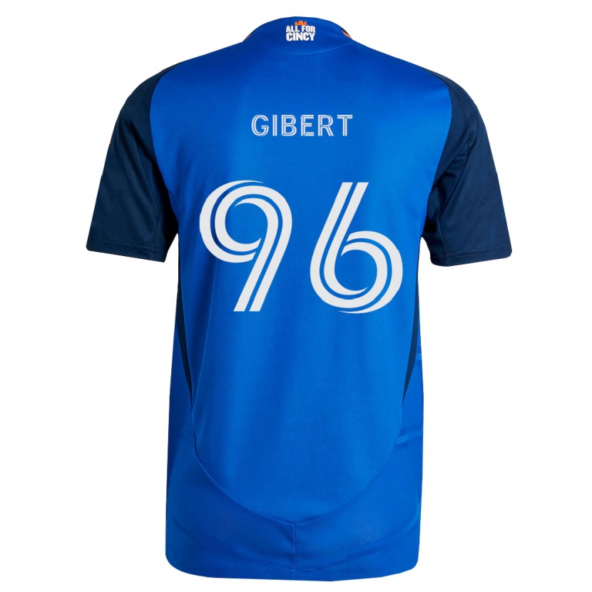 Danxen Børn Gaël Gibert #96 Kongelig Blå Orange Hjemmebane Spillertrøjer 2026/27 Trøje T-Shirt
