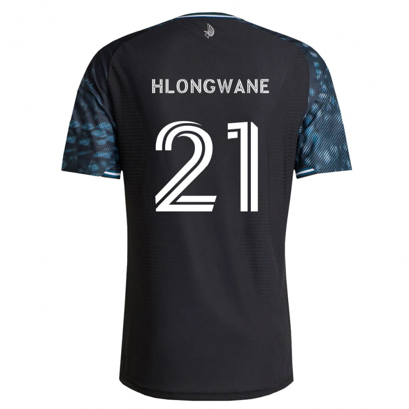 Danxen Børn Bongokuhle Hlongwane #21 Sort Hvid Hjemmebane Spillertrøjer 2026/27 Trøje T-Shirt