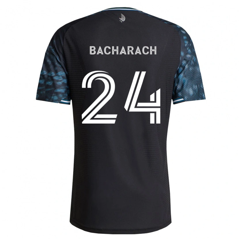 Danxen Børn Hugo Bacharach #24 Sort Hvid Hjemmebane Spillertrøjer 2026/27 Trøje T-Shirt
