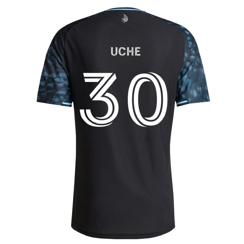 Danxen Børn Cc Uche #30 Sort Hvid Hjemmebane Spillertrøjer 2026/27 Trøje T-Shirt
