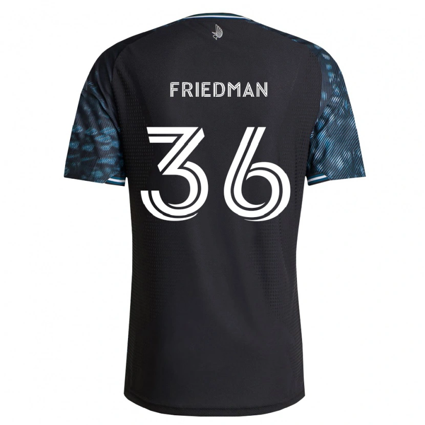 Danxen Børn Jakob Friedman #36 Sort Hvid Hjemmebane Spillertrøjer 2026/27 Trøje T-Shirt