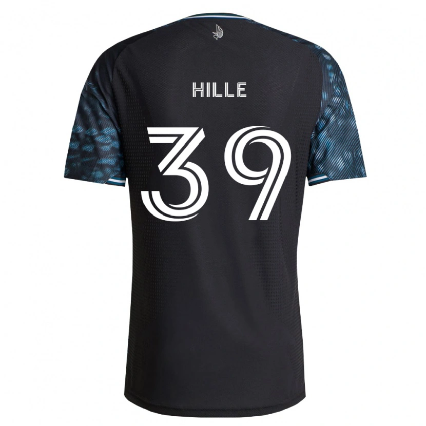 Danxen Børn Luke Hille #39 Sort Hvid Hjemmebane Spillertrøjer 2026/27 Trøje T-Shirt