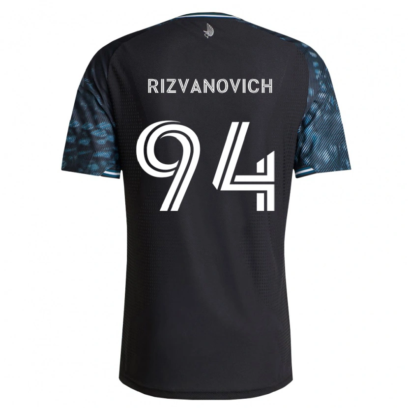 Danxen Børn Kayne Rizvanovich #94 Sort Hvid Hjemmebane Spillertrøjer 2026/27 Trøje T-Shirt
