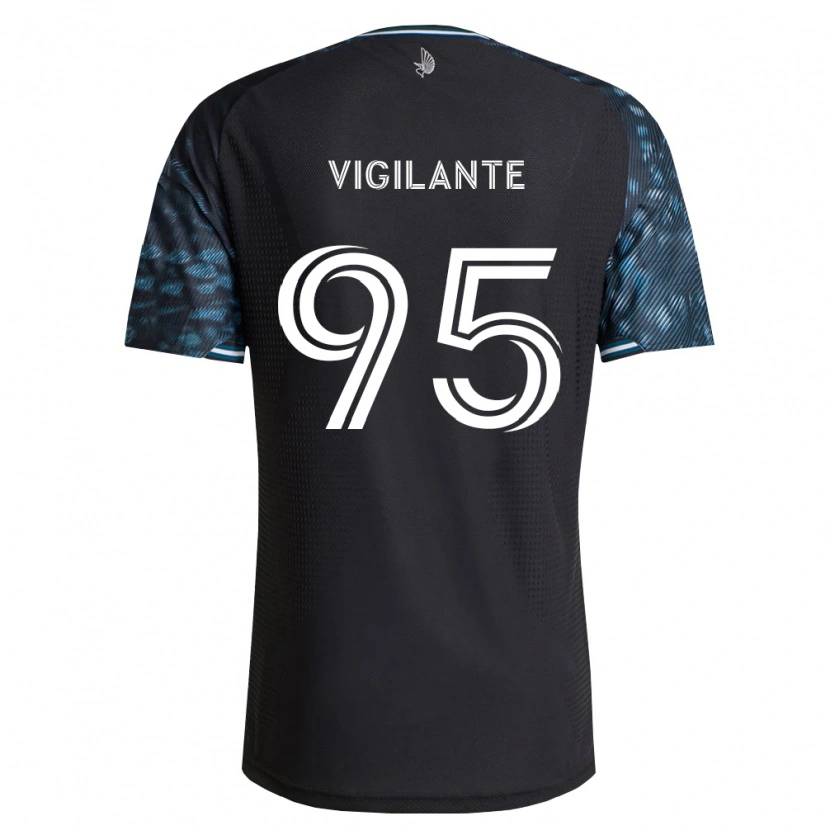 Danxen Børn Sam Vigilante #95 Sort Hvid Hjemmebane Spillertrøjer 2026/27 Trøje T-Shirt