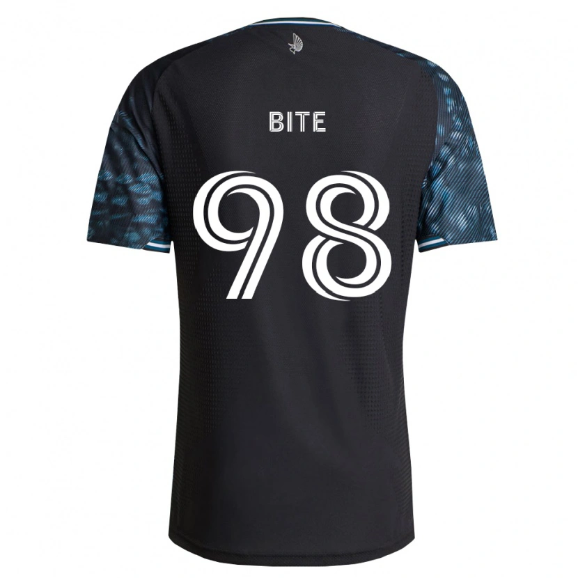 Danxen Børn Kristers Bite #98 Sort Hvid Hjemmebane Spillertrøjer 2026/27 Trøje T-Shirt