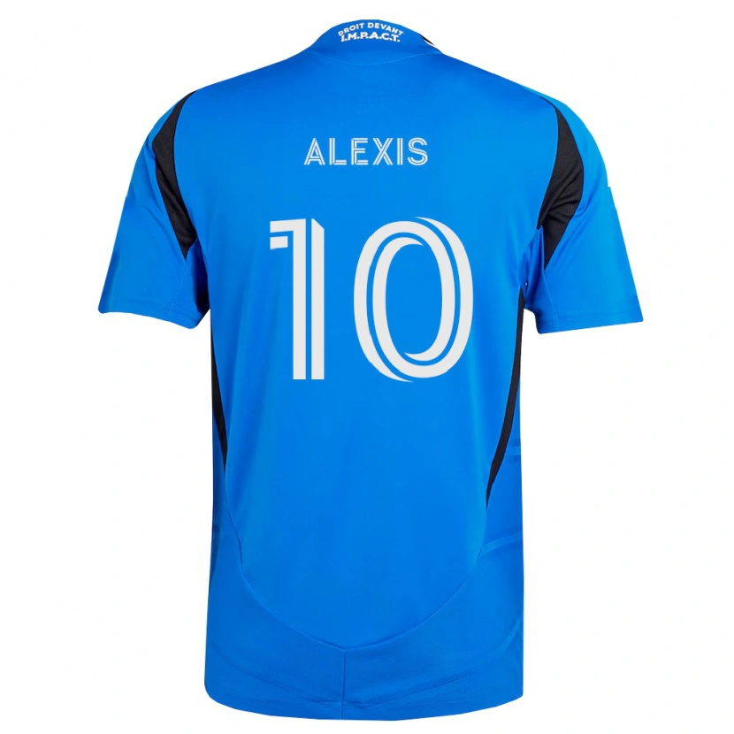 Danxen Børn Alexis Sánchez #10 Blå Hvid Sort Hjemmebane Spillertrøjer 2026/27 Trøje T-Shirt
