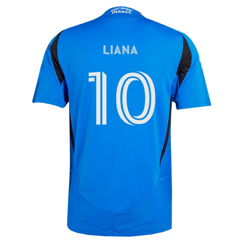 Danxen Børn Tarasco Liana #10 Blå Hvid Sort Hjemmebane Spillertrøjer 2026/27 Trøje T-Shirt