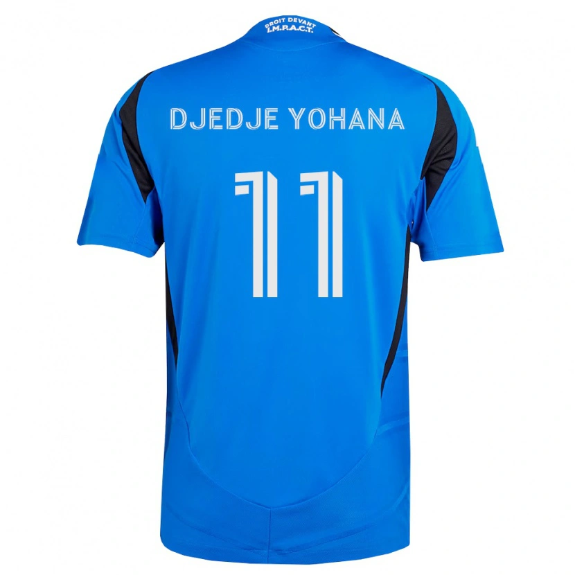 Danxen Børn Kabie Djedje Yohana #11 Blå Hvid Sort Hjemmebane Spillertrøjer 2026/27 Trøje T-Shirt