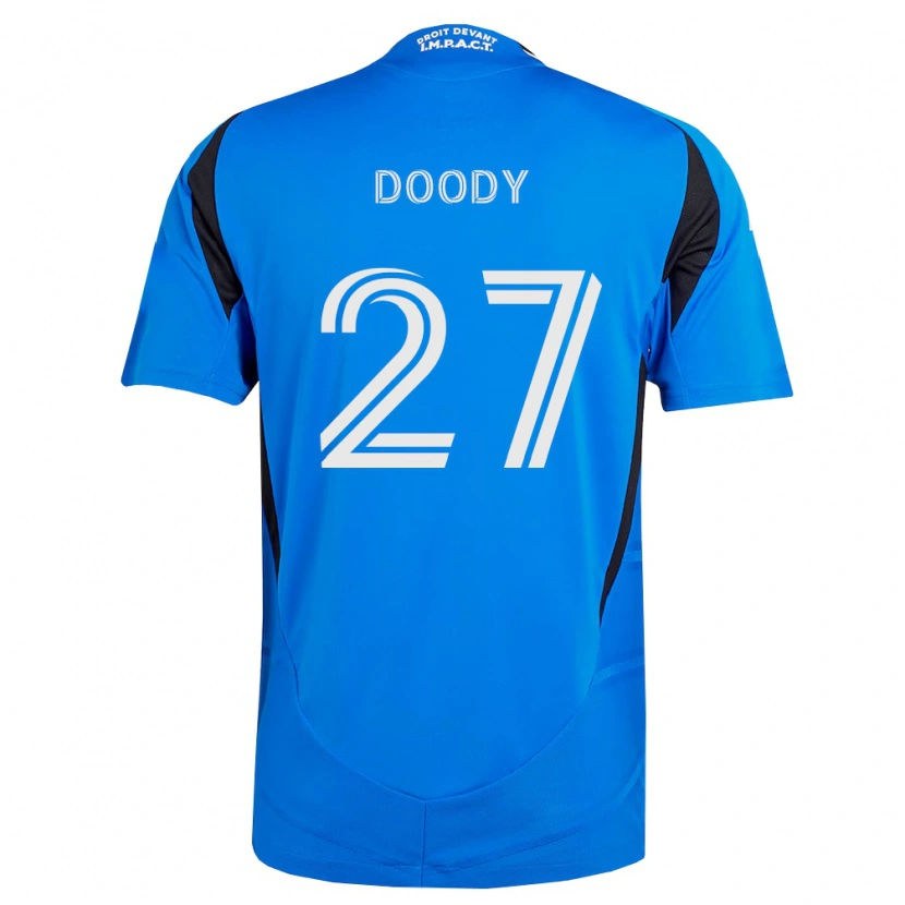 Danxen Børn Grayson Doody #27 Blå Hvid Sort Hjemmebane Spillertrøjer 2026/27 Trøje T-Shirt