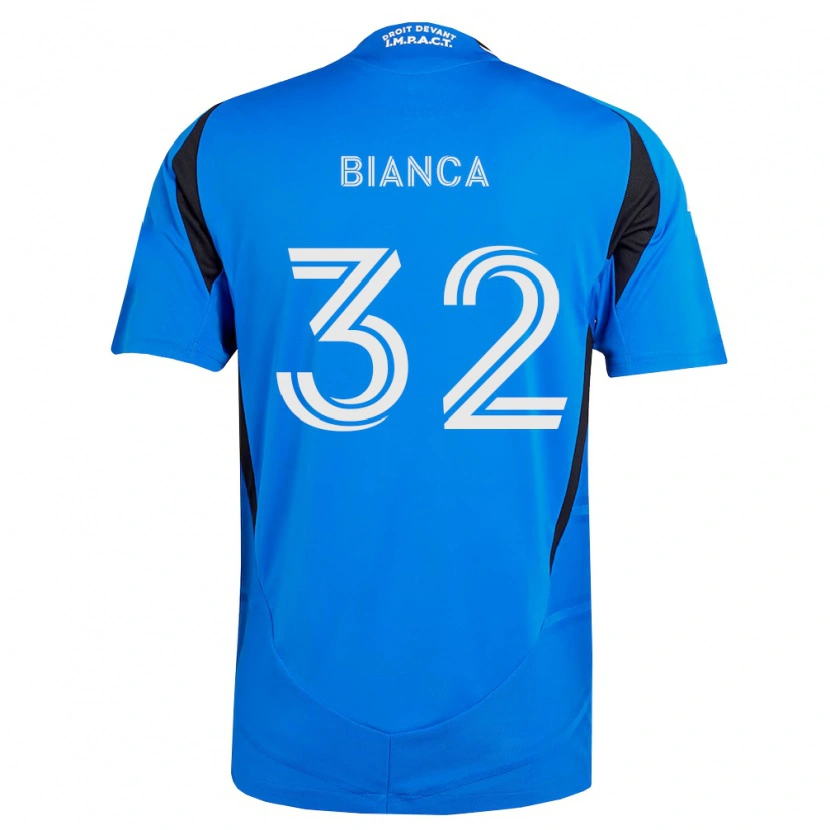 Danxen Børn Hanisch Bianca #32 Blå Hvid Sort Hjemmebane Spillertrøjer 2026/27 Trøje T-Shirt