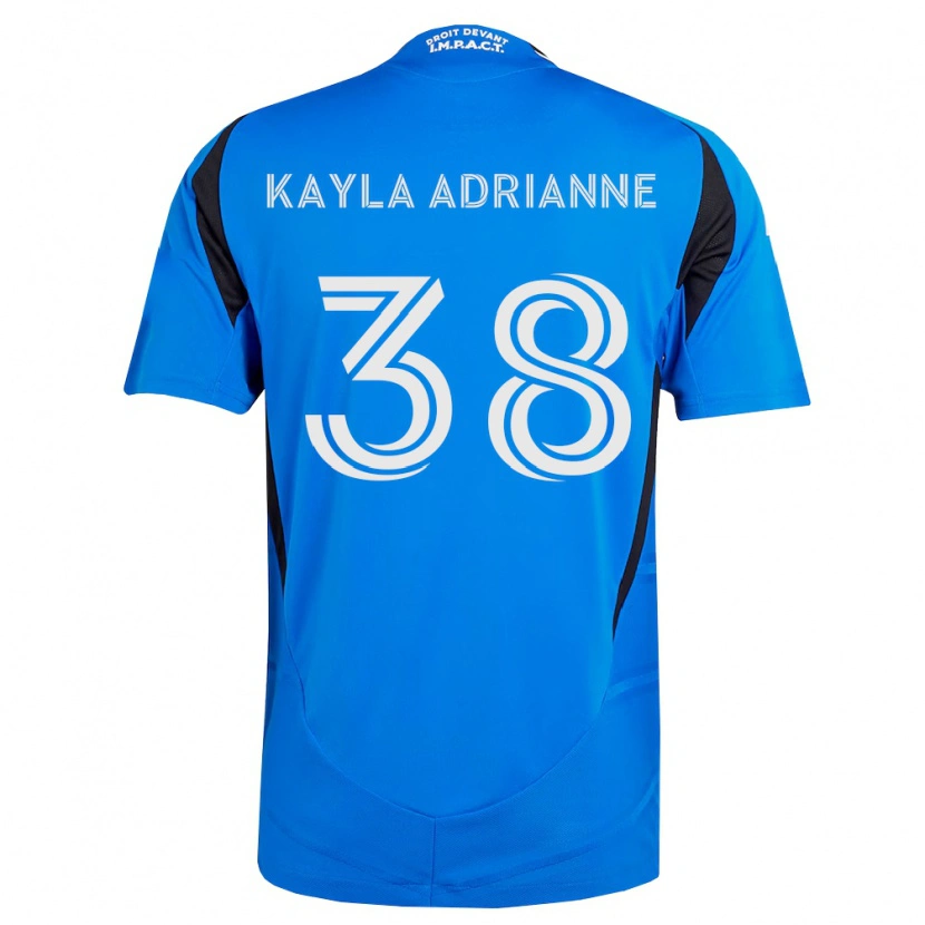 Danxen Børn Kamdem Kayla Adrianne #38 Blå Hvid Sort Hjemmebane Spillertrøjer 2026/27 Trøje T-Shirt