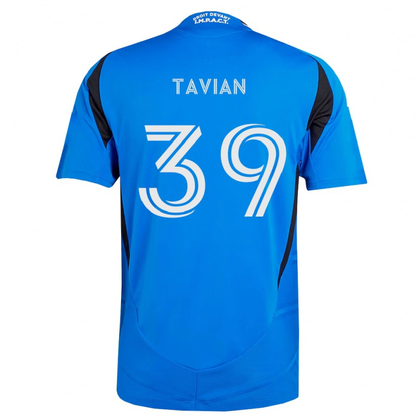 Danxen Børn Vandendort Tavian #39 Blå Hvid Sort Hjemmebane Spillertrøjer 2026/27 Trøje T-Shirt