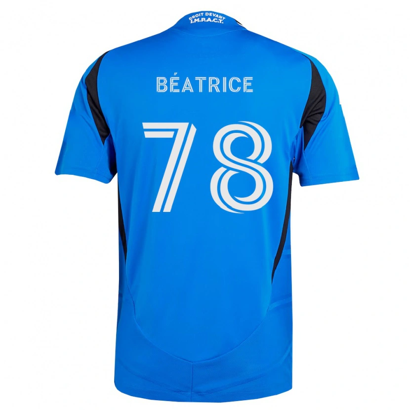 Danxen Børn Forcier Béatrice #78 Blå Hvid Sort Hjemmebane Spillertrøjer 2026/27 Trøje T-Shirt