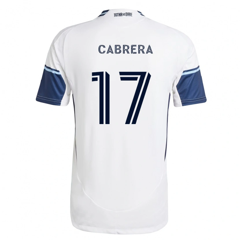 Danxen Børn Kenji Cabrera #17 Hvid Kongelig Blå Hjemmebane Spillertrøjer 2026/27 Trøje T-Shirt