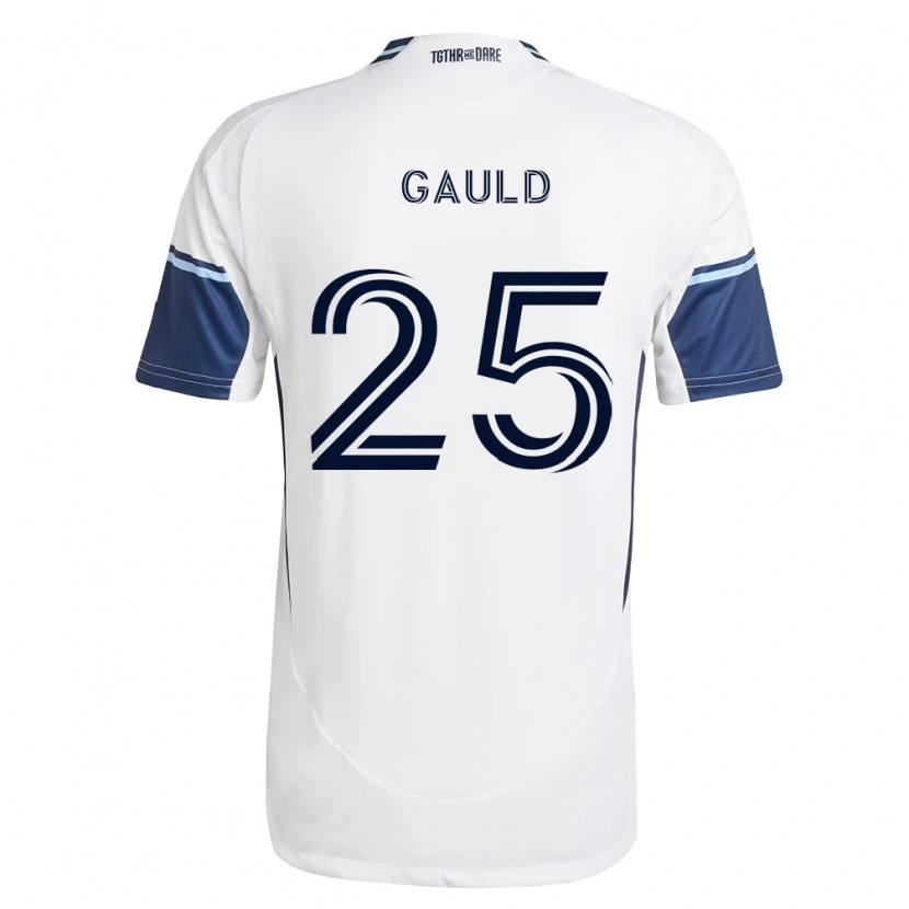 Danxen Børn Ryan Gauld #25 Hvid Kongelig Blå Hjemmebane Spillertrøjer 2026/27 Trøje T-Shirt
