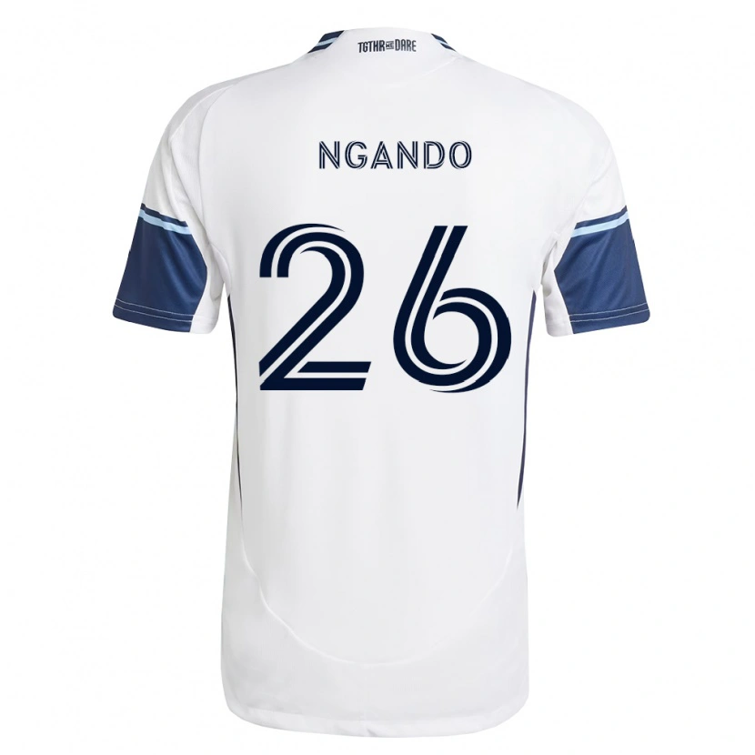 Danxen Børn J.c. Ngando #26 Hvid Kongelig Blå Hjemmebane Spillertrøjer 2026/27 Trøje T-Shirt