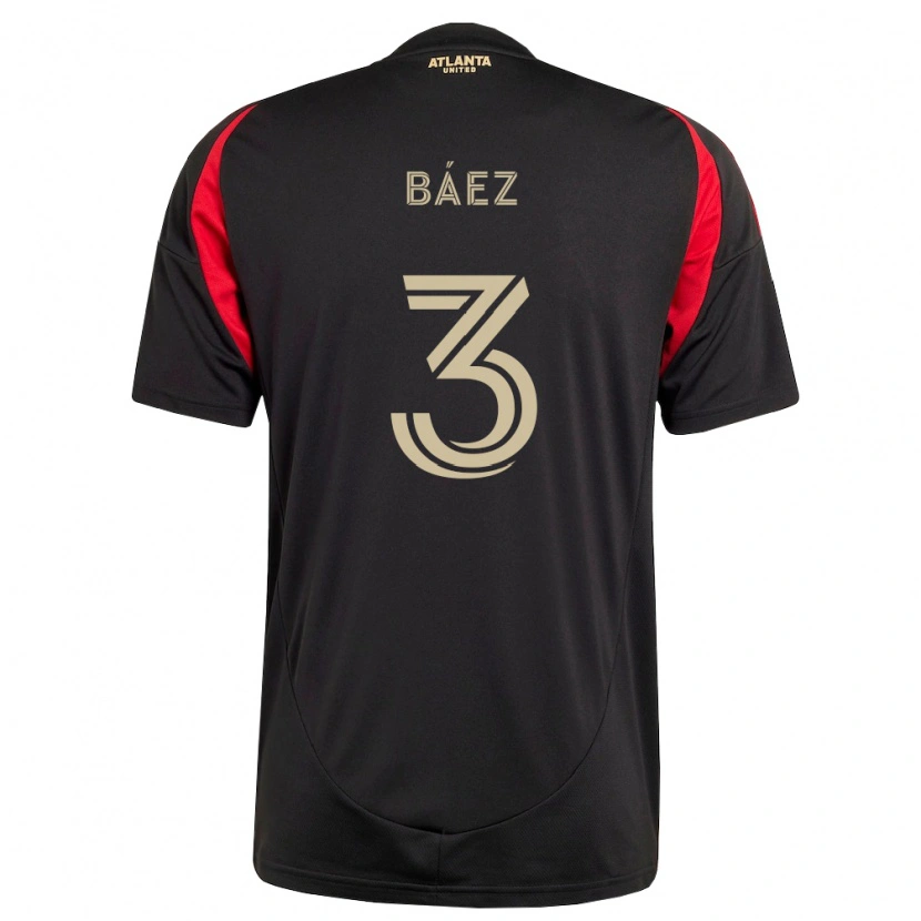 Danxen Børn Elías Báez #3 Sort Rød Hjemmebane Spillertrøjer 2026/27 Trøje T-Shirt