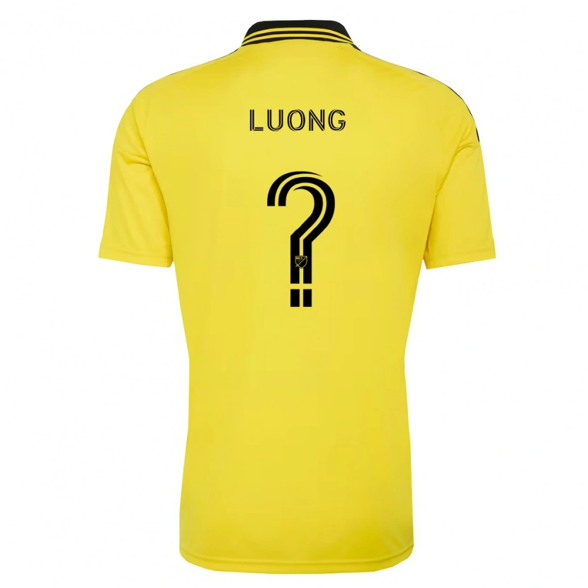 Danxen Børn Richmond Luong #0 Gul Sort Hjemmebane Spillertrøjer 2026/27 Trøje T-Shirt