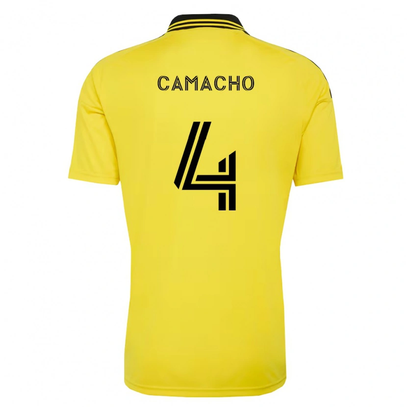 Danxen Børn Rudy Camacho #4 Gul Sort Hjemmebane Spillertrøjer 2026/27 Trøje T-Shirt