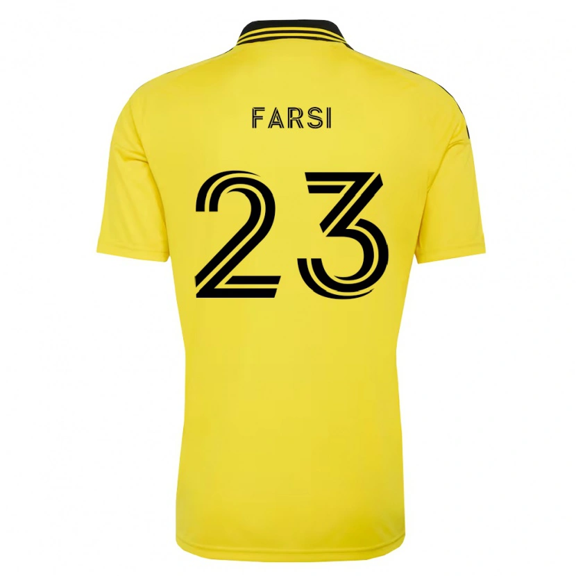 Danxen Børn Mohamed Farsi #23 Gul Sort Hjemmebane Spillertrøjer 2026/27 Trøje T-Shirt