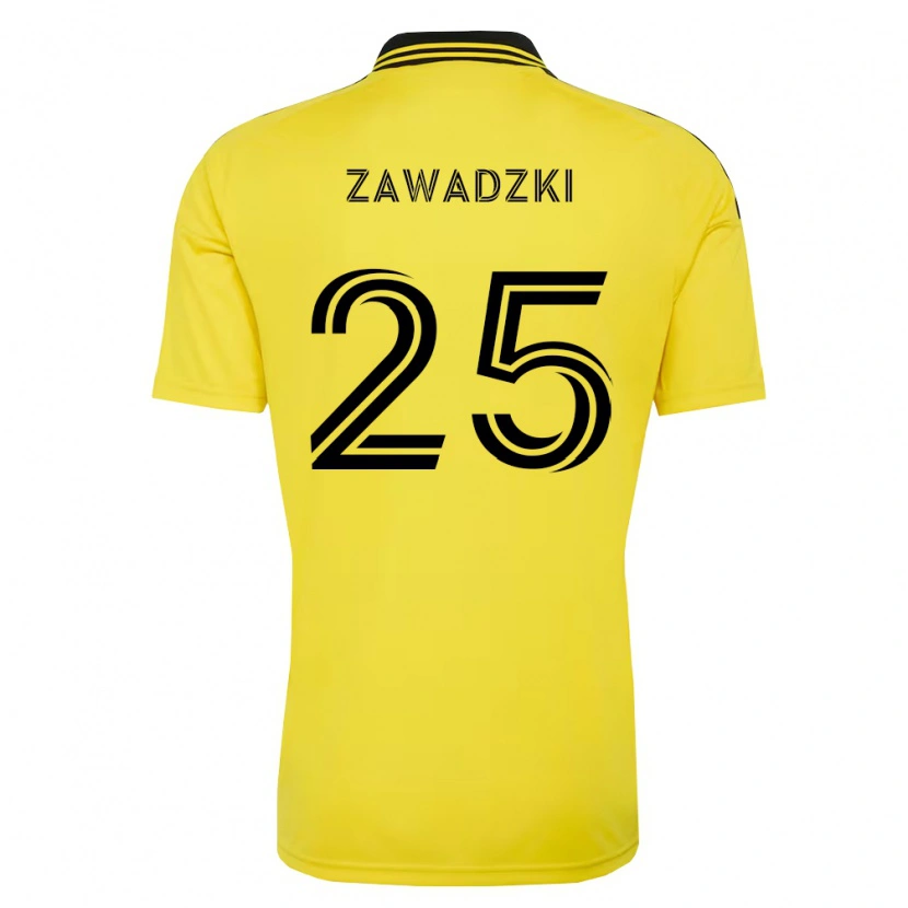 Danxen Børn Sean Zawadzki #25 Gul Sort Hjemmebane Spillertrøjer 2026/27 Trøje T-Shirt