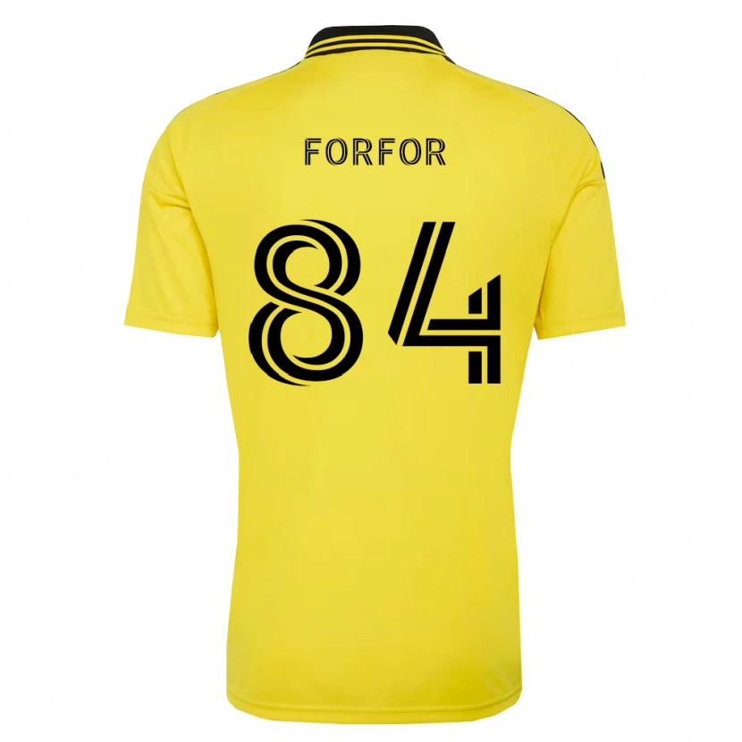 Danxen Børn Prince Forfor #84 Gul Sort Hjemmebane Spillertrøjer 2026/27 Trøje T-Shirt