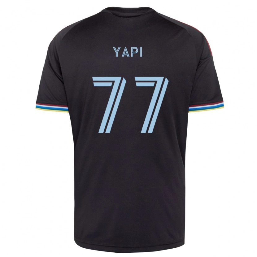 Danxen Børn Darren Yapi #77 Sort Himmelblå Hjemmebane Spillertrøjer 2026/27 Trøje T-Shirt