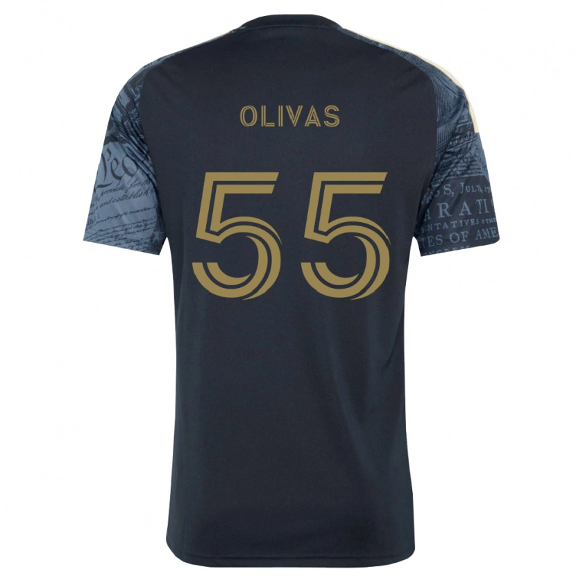 Danxen Børn Sal Olivas #55 Marineblå Brun Hjemmebane Spillertrøjer 2026/27 Trøje T-Shirt