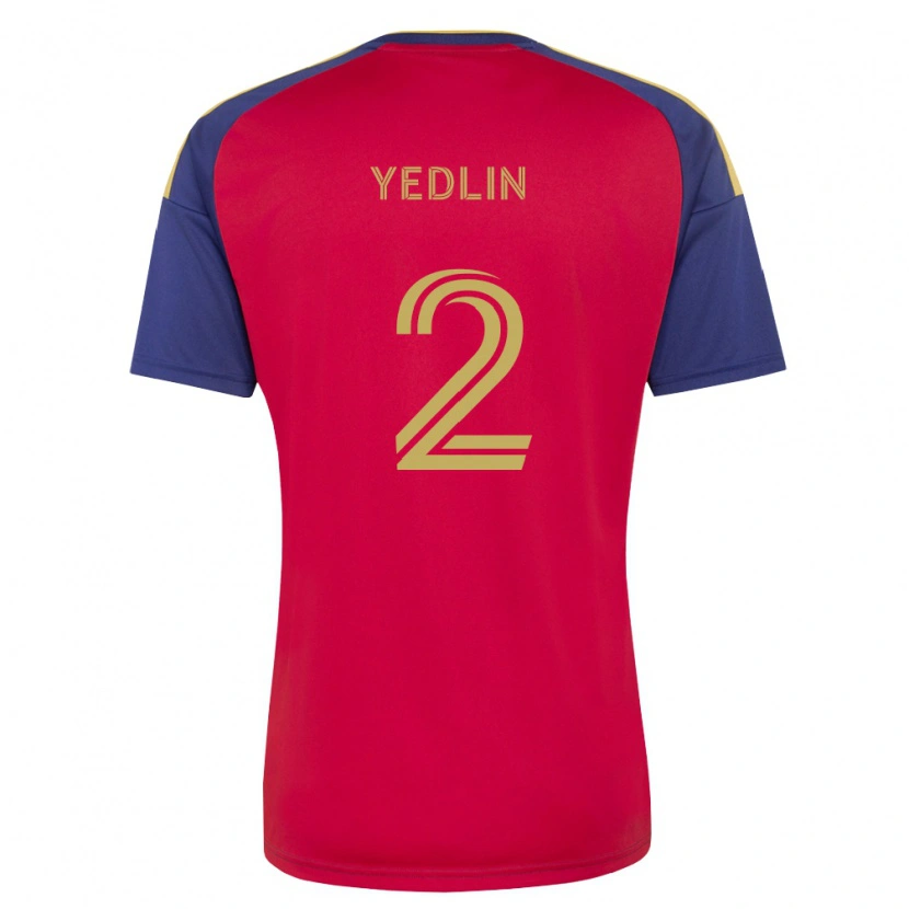 Danxen Børn Deandre Yedlin #2 Kongelig Blå Brun Rød Hjemmebane Spillertrøjer 2026/27 Trøje T-Shirt