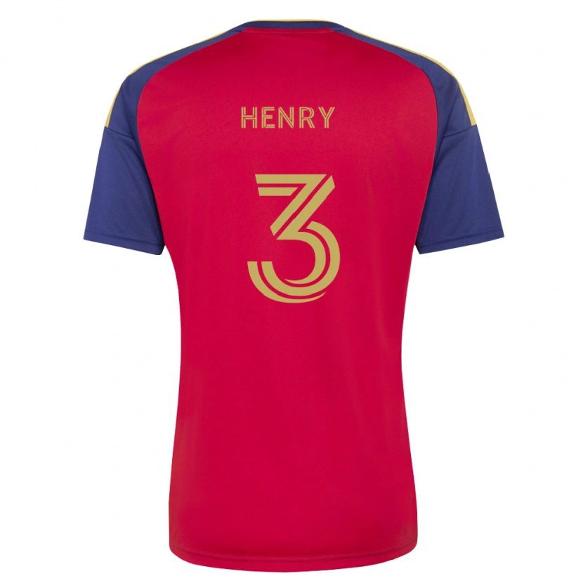 Danxen Børn Kobi Henry #3 Kongelig Blå Brun Rød Hjemmebane Spillertrøjer 2026/27 Trøje T-Shirt